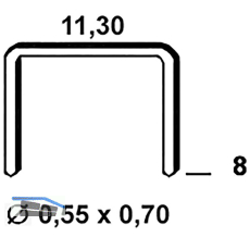 ALSAFIX Klammern Type 53 8 mm aus Stahldraht verzinkt (5000 St�ck)