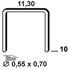 ALSAFIX Klammern Type 53 10 mm aus Stahldraht verzinkt (4000 St�ck)