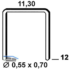 ALSAFIX Klammern Type 53 12 mm aus Stahldraht verzinkt (3000 St�ck)