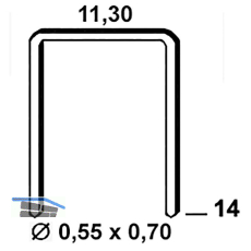 ALSAFIX Klammern Type 53 14 mm aus Stahldraht verzinkt (3000 St�ck)