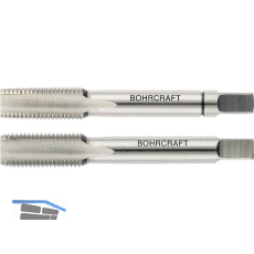 BOHRCRAFT Hand-Gewindebohrer-Satz HSSG DIN2181 6H metrisches Feingewinde 12x1.0