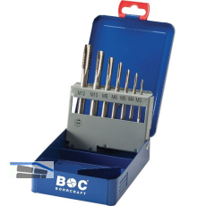 BOHRCRAFT Maschinengewindebohrer-Satz M3-M12 HSS-E Co5 gerade genutet 7-tlg.