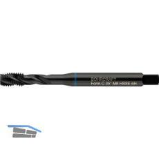 BOHRCRAFT Maschinengewindebohrer 40� RSP DIN371 M6 verst�rkter Schaft Blauring