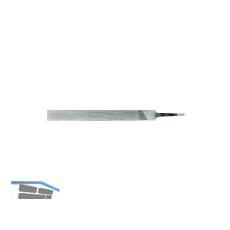 BLU-DAN Chrominox-Flachfeile schlicht 200 mm