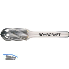 BOHRCRAFT HM-Fr�sstift Form C Walzenrund Kopf � 6 mm L�nge 16 mm Zahnung Z-ALU