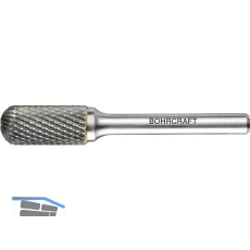 BOHRCRAFT HM-Fr�sstift Form C Walzenrund Kopf � 6 mm L�nge 16 mm Zahnung Z4