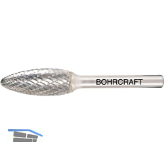 BOHRCRAFT HM-Fr�sstift Form H Flamme Kopf � 8 mm L�nge 20 mm Zahnung Z3-X