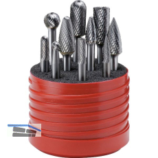 LUKAS HM-Fr�sstift-Satz mit ZX-Kreuzverzahnung 10-teilig