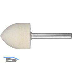 LUKAS Filz-Polierstift Form Spitzbogen Qualit�t P3 Kopf � 12 mm L�nge 20 mm
