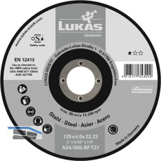 LUKAS Schruppscheibe Premiumflex* 125 x 6 mm Form 27