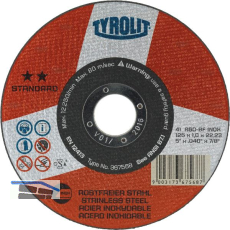 TYROLIT Trennscheibe gerade Standard** 125 x 1,0 mm Inox Form 41