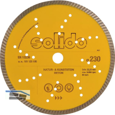 SOLIDO Diamant Trennscheibe 230 x 2.4 mm Beton Stein Baustellenmaterial