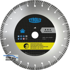 TYROLIT Premium***Dachdeckerscheibe 230 x 2,4 x 22,2 mm Form C6R