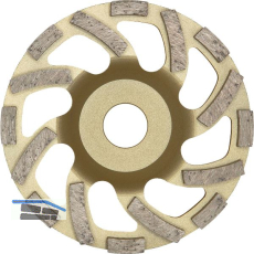 DIEWE Diamant Trockenschleifteller New Fan Cup Gold 125 x 22 x 22.23 mm