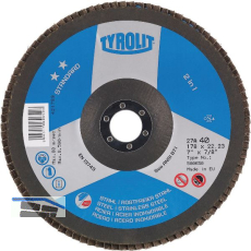 TYROLIT Schleiflamellenteller Standard** gerade � 125 mm Korn 60 Form 28A