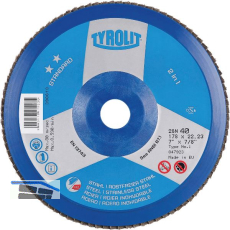 TYROLIT Schleiflamellenteller Standard** gerade � 125 mm Korn 40 Form 28N