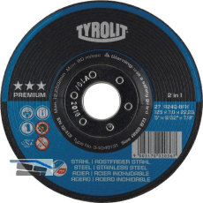 TYROLIT Schruppscheibe Premium***gekr�pfte Form 230 x 7 mm 2in1