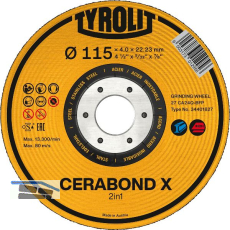 TYROLIT Schruppscheibe Cerabond X Premium*** 115 x 7 mm 2in1 Form 27