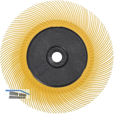 3M Radiale B�rste BB-ZB Typ C � 150 mm Aufnahme 12 mm Farbe gelb Korn 80