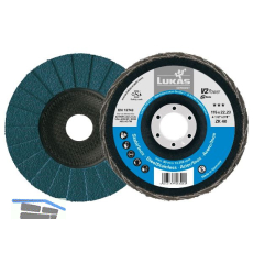 LUKAS Schleiflamellenteller V2 Power Zirkonkorund � 125 mm Korn 60