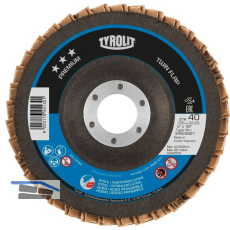 TYROLIT Schleiflamellenteller TwinFlap Premium*** gekr�pft � 125 mm K60 27A