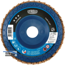 TYROLIT Schleiflamellenteller TwinFlap Premium***gerade � 125mm K40 28N