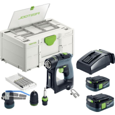 FESTOOL Akku-Bohrschrauber CXS 12 2,5-Set 12 Volt / 2,5 Ah (IEC) Li-Ion