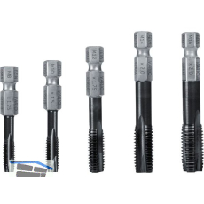 FEIN Gewindebohrer-Set Vario 5-teilig M8-M16 HSS 64 HRC Titan-Aluminium-Nitrid