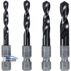 FEIN Spiralbohrer-Set Vario HSS 64 HRC TiAlN 6-kant Schaft � 6,8-12 mm M8-M14
