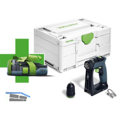 FESTOOL Akku-Bohrschrauber CXS 18 3,0-Plus 18 Volt / 3,0 Ah Li-Ion - Akku Aktion
