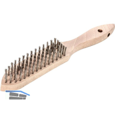LESSMANN Hand-Drahtb�rste 6-reihig Stahldraht