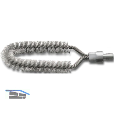 LESSMANN Heizkesselreinigungsb�rste 30 mm gebogen Aufnahme W 1/2"