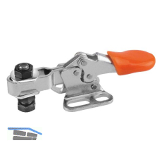 KIPP Mini-Waagrechtspanner Type K0069 horizontal mit waagrechtem Fu�