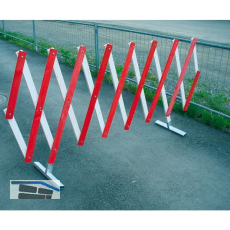 GRAF Scherengitter Holz rot/wei� L�nge bis 6 m H�he 1 m