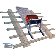 GRAF Dachziegelschlitten fahrbar auf Dachlatten Breite 60 cm Tiefe 30 cm