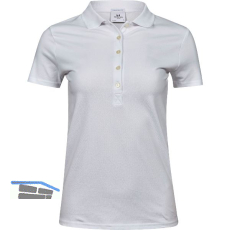TEE JAYS Damen Polo-Shirt Stretch Type 145 wei� S