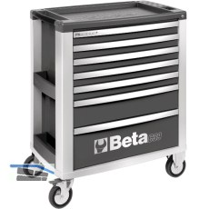 BETA Werkzeugwagen C39G Aluminium grau 800 x 500 x 971 mm 7 Schubladen