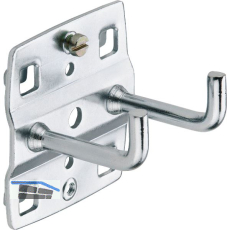 Werkzeughalter doppelt 75 x 35 mm senkrechtes Hakenende