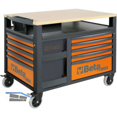 BETA Werkzeugwagen RSC28-O Supertank 1235 x 943 x 800 mm 10 Schubladen