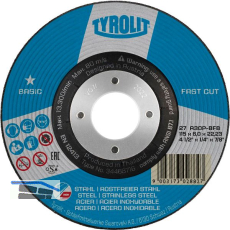 TYROLIT Schruppscheibe Basic* 230 x 6 mm 2in1 Form 27
