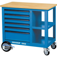 GEDORE Rollwerkbank 1502 950 x 870 x 550 mm 6 Schubladen