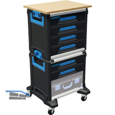 GEDORE Werkzeug-Mobil WorkMo 1110 WMW- 2 B2 m. Arbeitsplatte 526x396x1172 mm