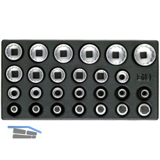 GEDORE Satz Steckschl�ssel-Eins�tze 1/2" 1500 ES-D19 in 1/3 ES-Modul 26-teilig