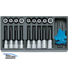 GEDORE Satz Schraubendrehereins�tze 1/2"1500 ES-ITX19LKP in 1/3 ES-Modul 18-tlg.