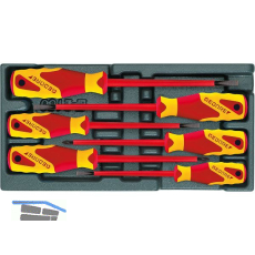 GEDORE VDE Schraubendreher-Satz 1500 ES-VDE 2170 PZ in 1/3 ES-Modul 6-teilig