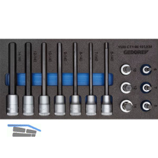 GEDORE Satz Schraubendrehereins�tze 1/2" 1500 CT1-IN19LKM in 1/3 CT-Mod- 15-tlg.