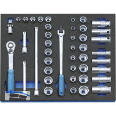 GEDORE Steckschl�ssel-Satz 3/8" 2005 CT2-D 30 in 2/4 CT-Modul 43-teilig