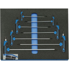 GEDORE Winkelschraubendreher-Satz 2005 CT2-2143 KTX in 2/4 CT-Modul 7-tlg