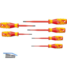 GEDORE VDE-Schraubendreher-Satz SlimDrive 2162-2172 PZ-06 Schlitz/PZ 6-teilig