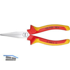 GEDORE Flachzange VDE 8120 H lange Backen H�llenisolierter Griff L�nge 160 mm